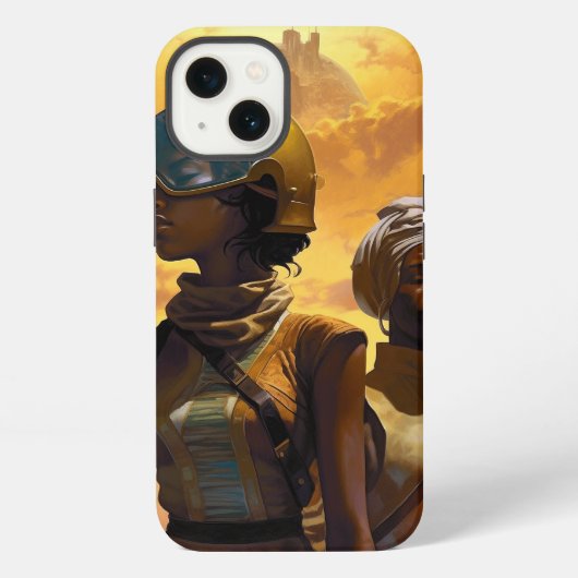 惑星探査機、未来的なSF iPhoneケース (裏面)