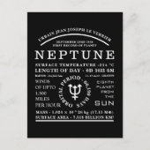 惑星海王星詳細天文学シンボル ポストカード (正面)