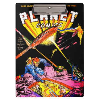惑星漫画レーザー攻撃Sci Fiヴィンテージ漫画 クリップボード