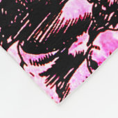 惑星漫画レーザー攻撃Sci Fiヴィンテージ漫画 フリースブランケット (角)