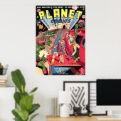 惑星漫画 ポスター (ホームオフィス)
