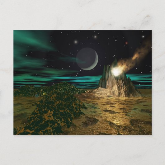 惑星火山ワールド ポストカード (正面)