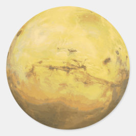 惑星火星太陽の系 ラウンドシール