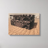 惑星火星。ダストストーム。 キャンバスプリント (正面)