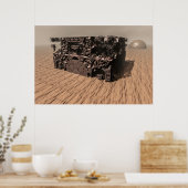 惑星火星。ダストストーム。 ポスター (キッチン)