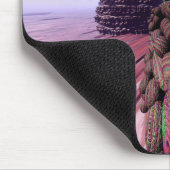 惑星火星。壁建物 マウスパッド (コーナー)