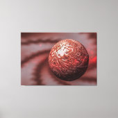 惑星火星。外部ビュー。 キャンバスプリント (正面)