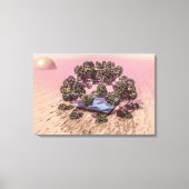 惑星火星。夜明け キャンバスプリント (正面)