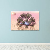 惑星火星。夜明け キャンバスプリント (インサイチュ (ウッドフロア))