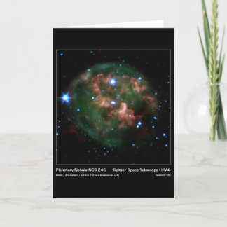 惑星状星雲NGC 246 - Spitzerの宇宙望遠鏡 カード