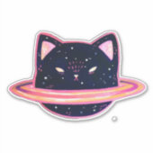 惑星猫ステッカー シール (正面)