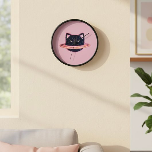 惑星猫時計 壁時計