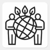 惑星生態系 スクエアシール (正面)