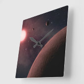 惑星系壁時計 スクエア壁時計 (傾斜)
