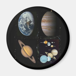 惑星系太陽のコラージュ マグネット