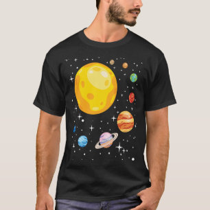 惑星系太陽のプラネタリウム天文学アストロフ Tシャツ