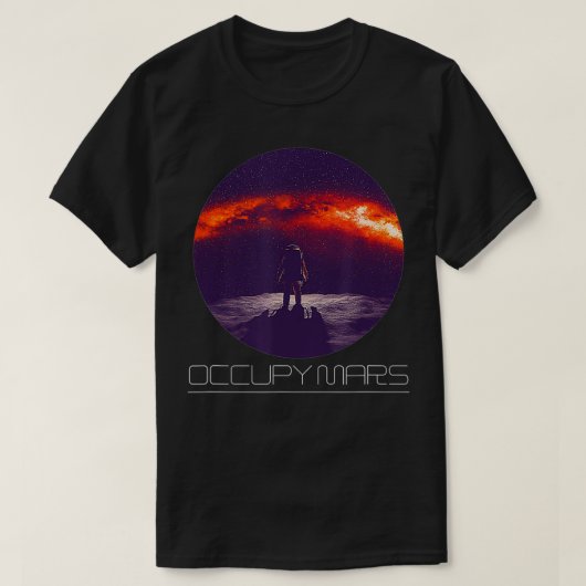 惑星系太陽の宇宙が火星科学Ne Tシャツ (デザイン正面)