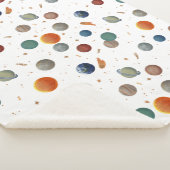 惑星絵を描ベビー シェルパブランケット (3/4)