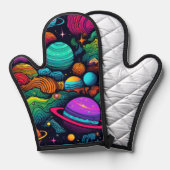 惑星背景 鍋つかみ (正面/裏面)