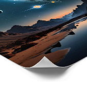 惑星芸術の天測整列 ポスター (角)