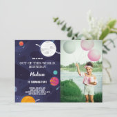 惑星誕生日招待状と写真 招待状 (スタンド正面)