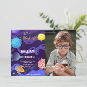 惑星誕生日招待状と写真 招待状 (スタンド正面)