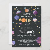 惑星誕生日招待状 招待状 (正面)