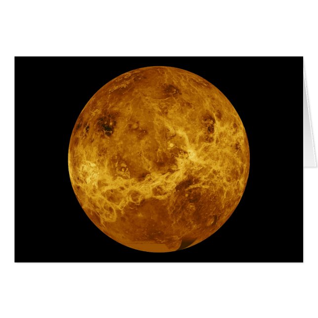 惑星金星の全体的な表面 (正面横)