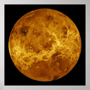 惑星金星の全体的な表面 ポスター