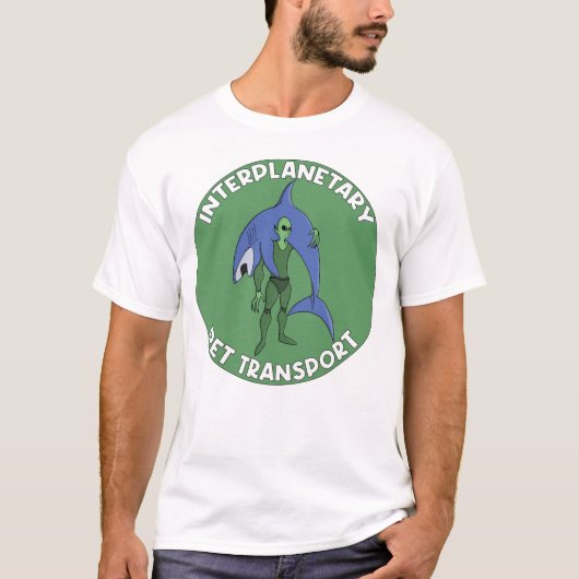 惑星間ペット輸送バッジシャーク Tシャツ (正面)