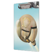 惑星飛んでいるを通過する宇宙船 クリップボード (左)