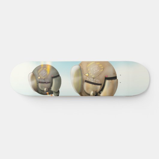 惑星飛んでいるを通過する宇宙船 スケートボード (横)