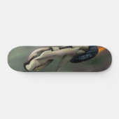 惑星飛んでいるを通過する宇宙船 スケートボード (横)