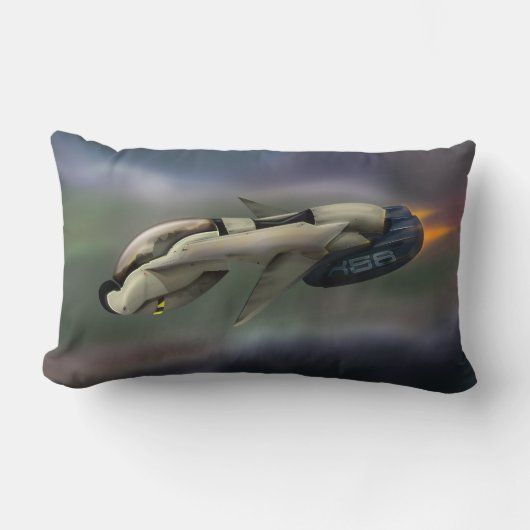 惑星飛んでいるを通過する宇宙船 ランバークッション (正面)