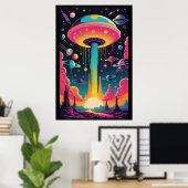 惑星9でのUFOの遭遇 ポスター (ホームオフィス)