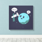 惑星 キャンバスプリント (インサイチュ (ウッドフロア))