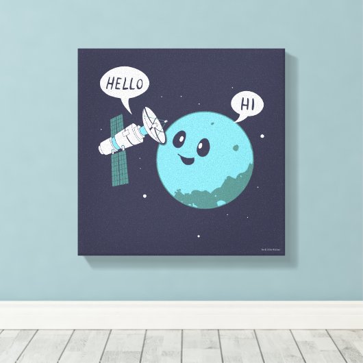 惑星 キャンバスプリント (インサイチュ (ウッドフロア))