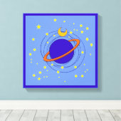 惑星 キャンバスプリント (インサイチュ (ウッドフロア))