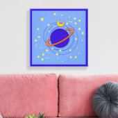 惑星 キャンバスプリント (インサイチュ (リビング))