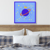 惑星 キャンバスプリント (インサイチュ (寝室))