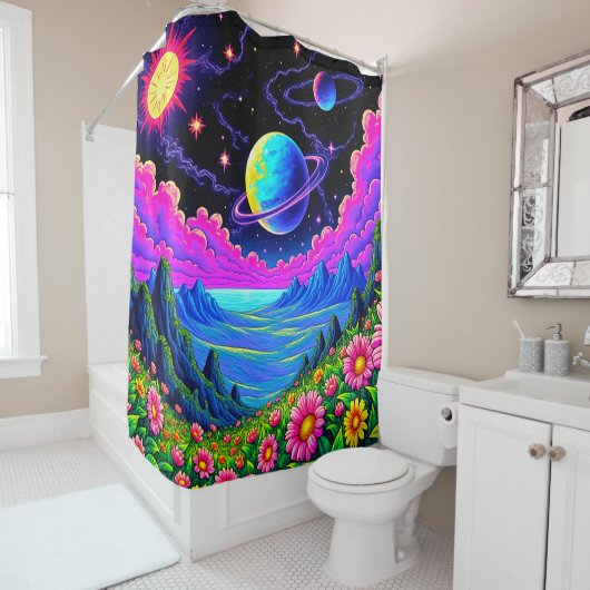 惑星 シャワーカーテン (インサイチュ)