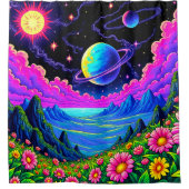 惑星 シャワーカーテン (正面)