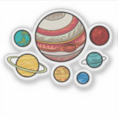 惑星 シール (正面)