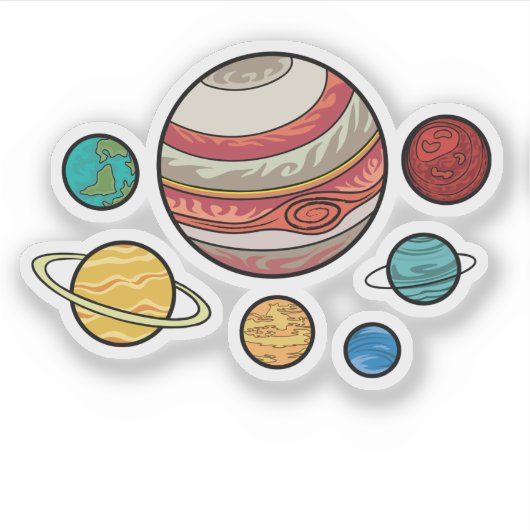 惑星 シール (正面)