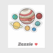 惑星 シール (シート)