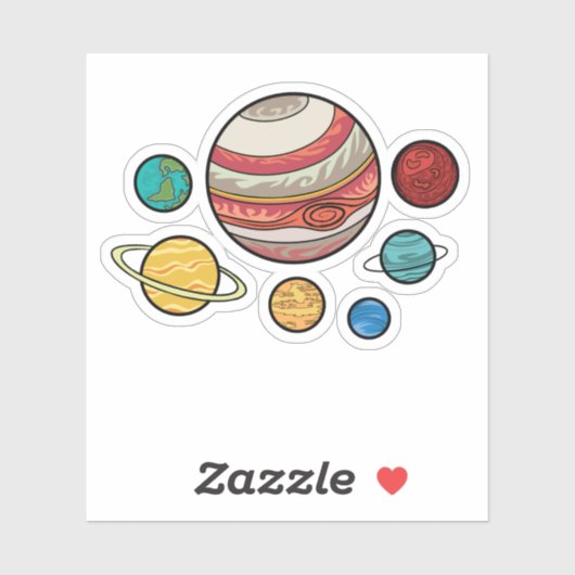 惑星 シール (シート)