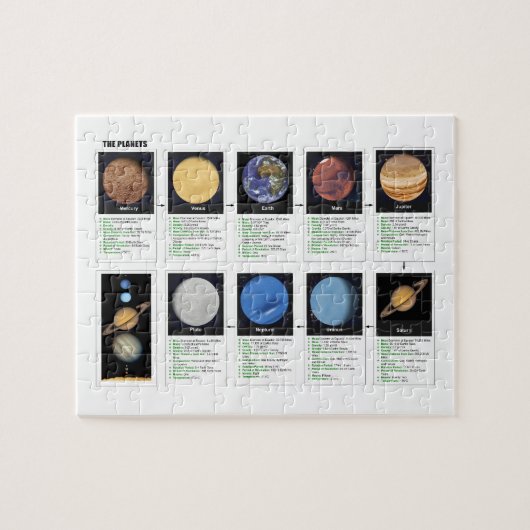 惑星 ジグソーパズル (横)