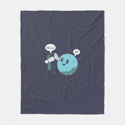 惑星 フリースブランケット (正面)