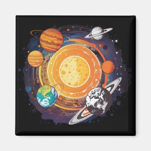 惑星 マグネット (正面)