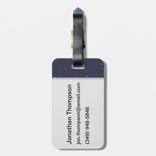 惑星 ラゲッジタグ (裏面縦)